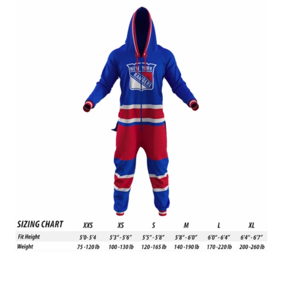 NYR Mens Onesie - Picture 1 of 8